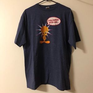 Looney Tunes You Mess With Me Tee Shirt Size XL